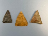 x3 Fine Triangles, Purchased in a Frame in 1995 Marked 