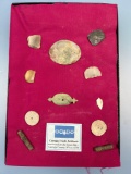 Lot of Historical Artifacts, Found at Old Town Site, Cayuga Co., NY (Later Pieces), Lead Seals, Gunf