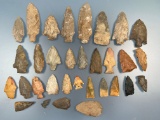 30+ Arrowheads Found in Arkansas, Alabama, Mississippi, Some Higher-End Points in the Lot, Longest i