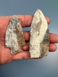 Pair of Colorful Chert Point/Blade, Longest 3 1/4