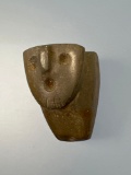 RARE Owl Effigy Pipe, Found in Scotia Co., Ohio, Made of Pipestone, Measures 1 5/8