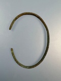 Brass Bracelet, Trade Piece, From a collection of beads, Typical styles of the Pacific Northwest
