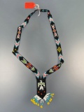 Beaded, Made w/Loom, Neckalace, Thunderbird Design