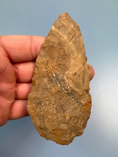 Large 4 1/2" Jasper Blade/Preform, Found in Berks Co., PA, Nice-Sized Piece, Well-Made