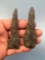 IMPRESSIVE Pair of Stemmed Drill/Punch Tools, Found near Berwick, PA, Ex: Kurt Trivlpiece Collection