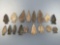Lot of 17 FINE Transitional And Archaic Points, Broadpoints, Found in Wapwallopen, PA, Longest is 2