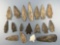 18 FINE Chert, Shale and Quartz Points, Some Nice examples, Longest is 3