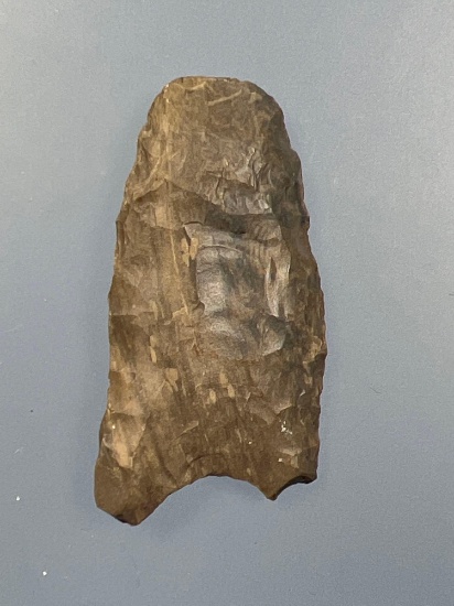 1 3/4" Fluted (Both Sides) Paleo Clovis, Gound Base, Found in Tennessee, Ding to one ear, Anciently