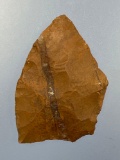 Nice Well-Flaked w/Basal Thinning Fluting, Jasper Point, 1 1/2