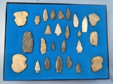 26 Various Arrowheads, Points, Found Along the Susquehanna River by Don McHenry, Bloomsburg, Columbi