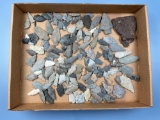 LARGE Lot of 130+ Mainly Complete Points, Various Styles and Materials, Found in PA, w/Iron Axe,Long