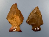 Pair of Ex: Bowser Points, Jasper, Found on Duncan Island and Forge Island, Longest is 2