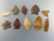 Nice Lot of x10 FINE Arrowheads, Found in Allentown, PA, Ex: Bill York, Purchased from Rich Johnston