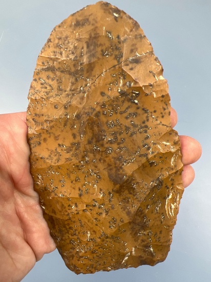 RARE 5 3/16" Jasper Patelas Blade, Found in Gloucester Co., NJ, Ex: Fogelman, Amspacher, Lemaster, P