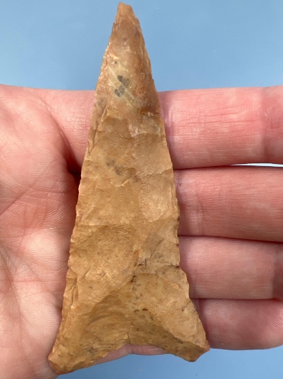 XL 3 1/8" Yadkin Triangle, Southeastern US Find, Ex: Dick Savidge, Purchased at Rich Johnston Auctio