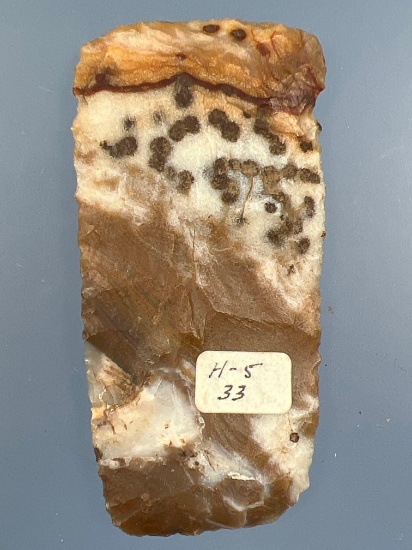 RARE 2 5/8" Multi-Colored Jasper Square Knife, Found in Western US, Great Condition and Well-Made