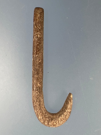 NICE 1 1/2" Bone Fishook Found in Polk Co., Tennessee, Well-Made Example