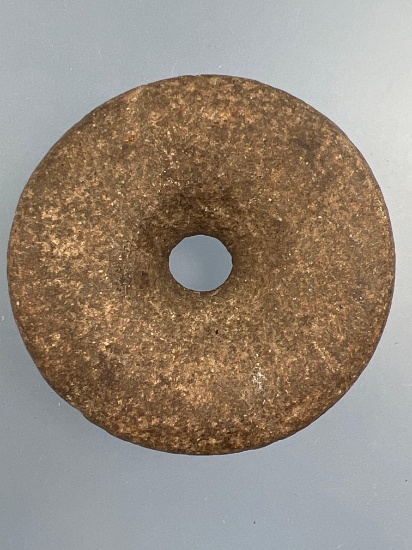 SUPERB 2 1/8" Perforated Discoidal Found in Wayne Co., Tennessee, Purchased in 2002, Ex: Reed, Hende