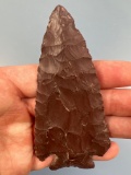 STUNNING Red Heat-Treated Jasper Kirk, Found in Bucks Co., PA, Ex: Pete Crane, Podpora Collection