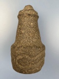 HIGHLIGHT Rattlesnake Effigy Maul/Knobbed Pestle, Found near the Columbia River in Oregon, Exception