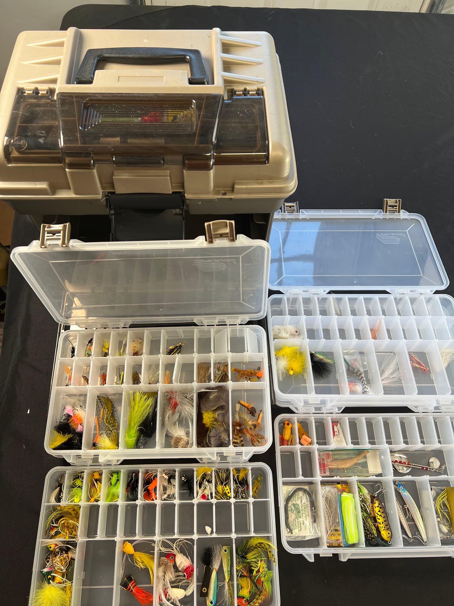 HUGE Fishing Tackle Box, Full of Lures, Plastic