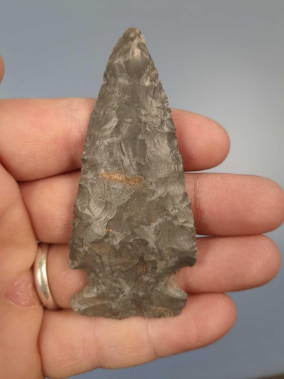 Thin 3 1/16" Onondaga Chert Meadowood Point, Found in Snyder Co., PA, Ex: Lemaster, Walt Podpora Col