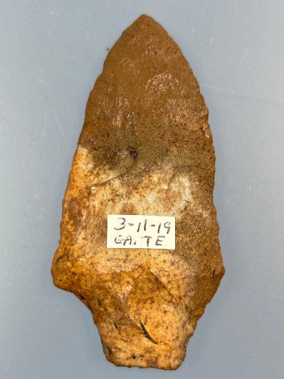3 1/8" River Stained Point found in Georgia, Ex: Walt Podpora Collection