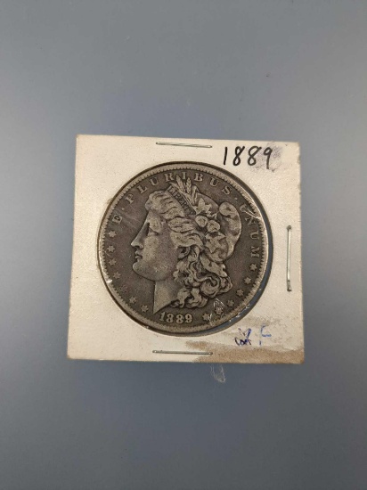 Fine 1889 Morgan Silver Dollar Coin
