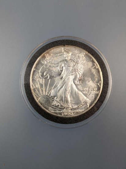 Uncirculated 1990 Silver Eagle Coin