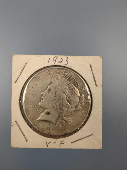 Very Fine 1923 Peace Silver Dollar Coin