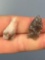 Pair of Smaller St. Albans Style Bifurcates, Found in the PA/MD/VA Region, Longest is 1