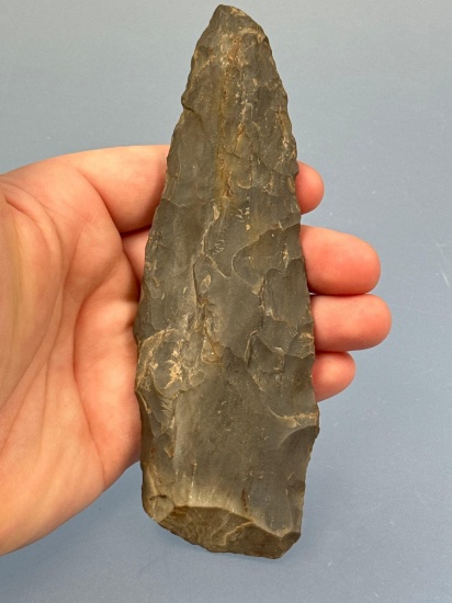 LARGE 6" Chalcedony Knife, From Collection Found 1920-1980 near Port Jervis, NY Near the Delaware Ri