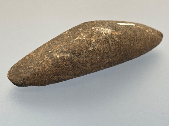 NICE 4 1/2" Scooped Boatstone, Found in Delaware, From The Speck Collection, Ex: Lemaster, Well-Made