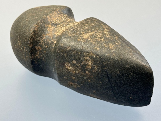 BEST of BEST 7" Highly Polished Hohokam Axe, Found in Southwestern, US, Sits On End, Sharp Bit