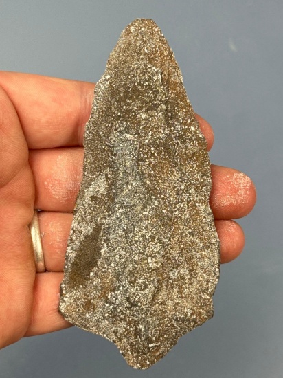 4 1/2" Patinated Morrow Mountain Point, Found in Kent Co., Maryland