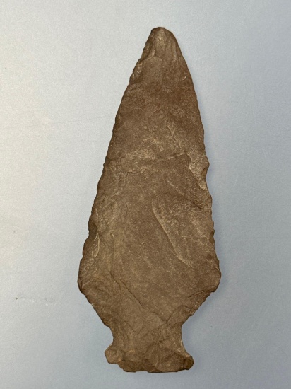 3 1/4" Esopus Chert Susquehanna Broadpoint, Found in New York