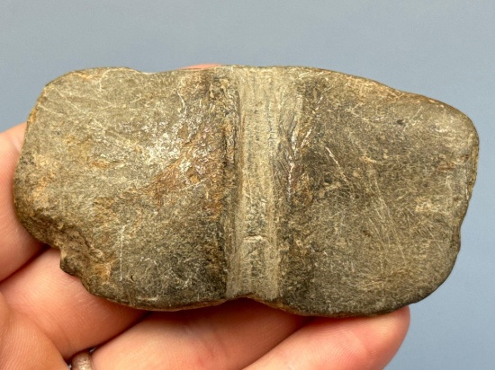 NICE 3 1/8" Tie-On Bannerstone, Found in Somerset Co., NJ, Ex: 3-Generation Doyle Collection, Amspac