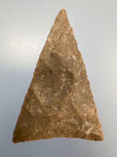NICE 1 1/4" Iroquoian Triangle Point, Found on the West Shore of Chautauqua Lake, New York