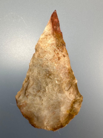 1 1/2" Multi-Tone Cobble Jasper Ovate, Piscataway Related, Found in Burlington Co., New Jersey, Purc