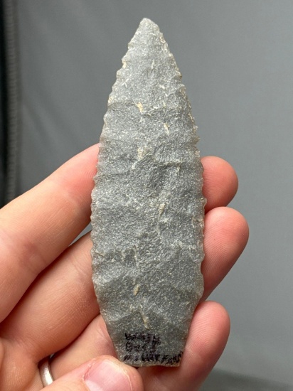 HIGHLIGHT 4" Gray Quartzite Paleo Agate Basin, Found in Washington Boro, Lancaster Co., PA, PICTURED