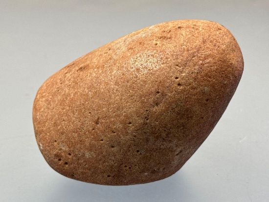 4" Red Quartzite Hoof Pestle, Found in New Jersey, Ex: Bob Sharp Collection