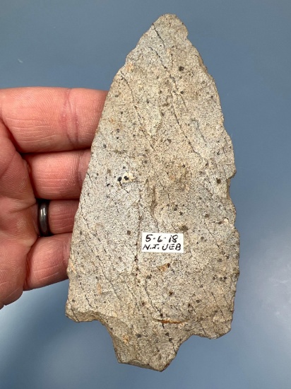 XL 4 5/8" Rhyolite Koens Crispin, Found in Southern New Jersey, Ex: Crane, Walt Podpora Collection