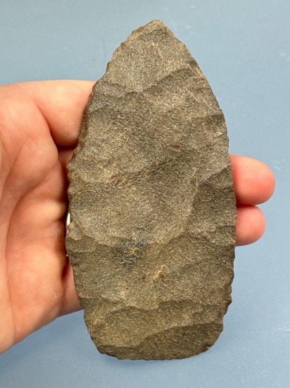 4 3/4" Fine-Grained Quartzite Blade, Found in Sussex Co., NJ by Ralph Space on the Space Farm, Ex: M