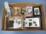 Lot of Misc Artifacts, Trade Period, Pottery, Jasper Knife, Iron Bracelet, Found in PA and NJ