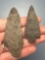 Pair of Carbon County Chert Points, Longest is 3
