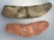 Pair of XL Crescent/Wing Nut Style Bannerstone Preforms, Longest is 9