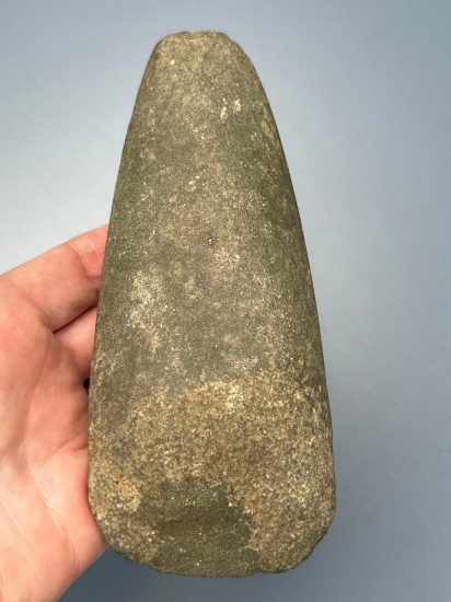 6" Celt, Minor Nicks Noted, Found in Lancaster Co., PA, Ex: Keller Collection