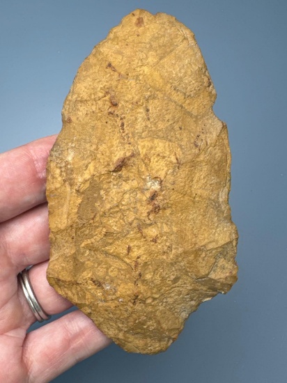 XL 4 1/4" Jasper Lehigh Broadpoint, Large Example, Found in Northampton Co., PA, Ex: Burley Museum C