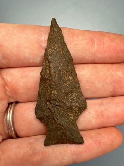 2 1/4" Susquehanna Broadpoint, Found in Broome Co., NY, Ex: Walt Podpora Collection