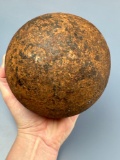 MASSIVE 24 lb Cannon Ball Recovered by a Dredger Operator in the Delaware river between Ft. Mifflin